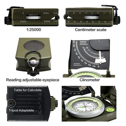 Mulitifunctional Eyeskey Survival Military Compass