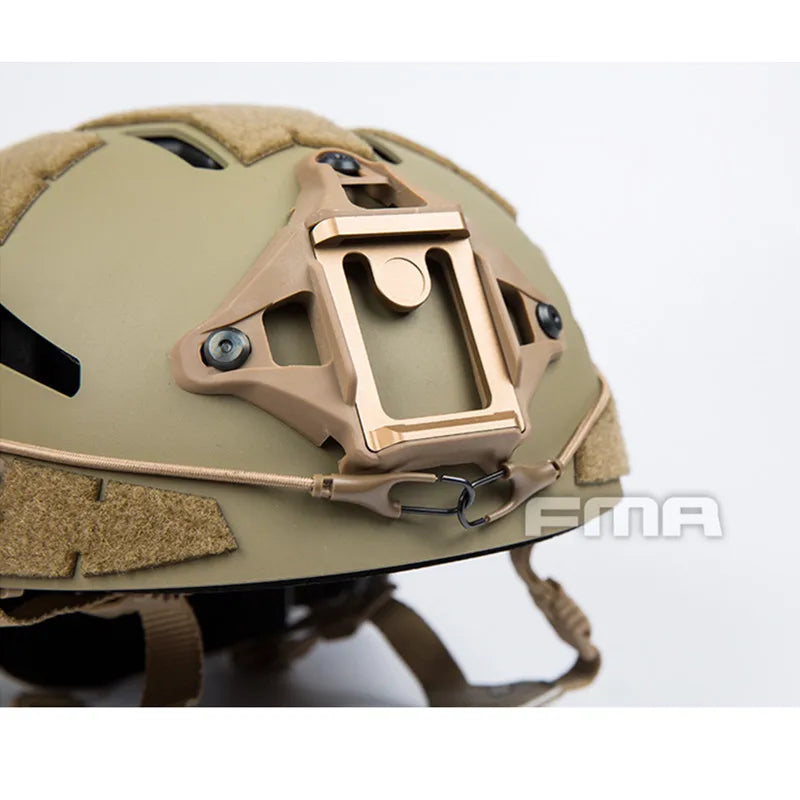 FMA Tactical Caiman Helmet w/ NVG Shroud Rail for Airsoft