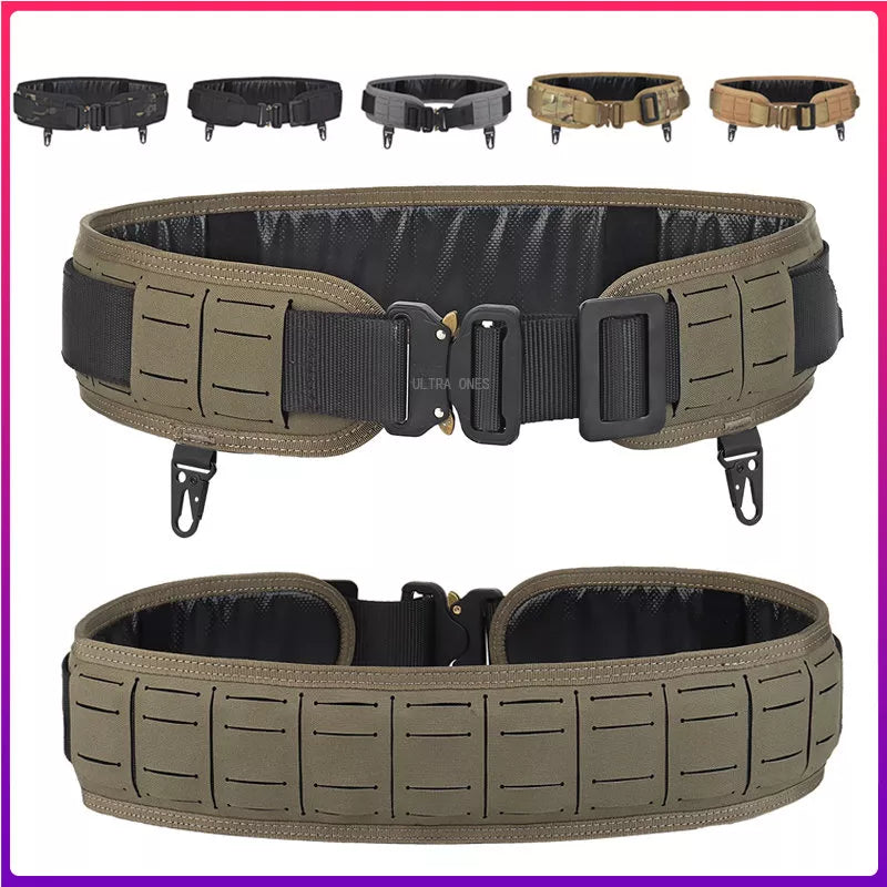Tactical Padded Battle Belt with MOLLE attachments