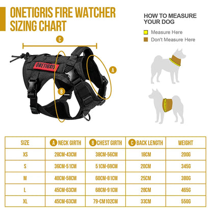 OneTigris Firewatcher 2.0 Dog Harness
