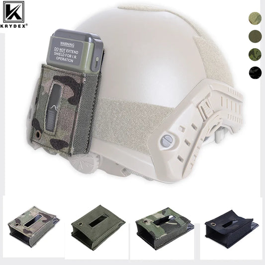 KRYDEX MS2000 Tactical Strobe Light Pouch For Helmets